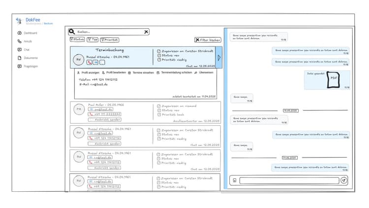 UI Solution Skizze