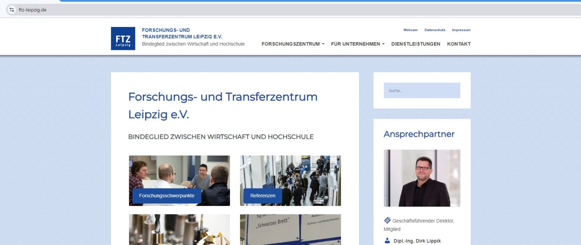 FTZ Leipzig Frontpage