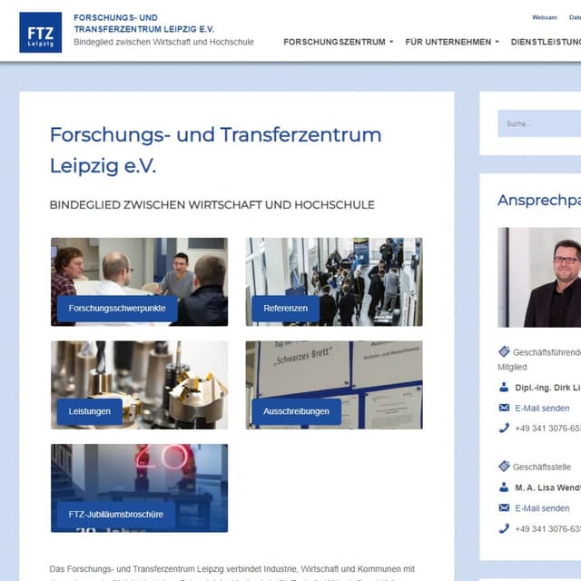 FTZ Leipzig Frontpage