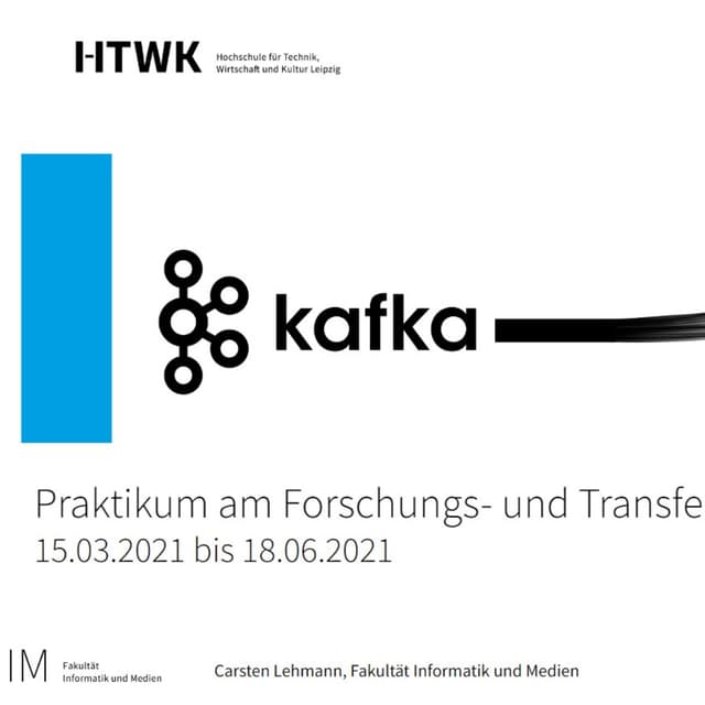 Informationsseite Praktikum kafka-Projekt