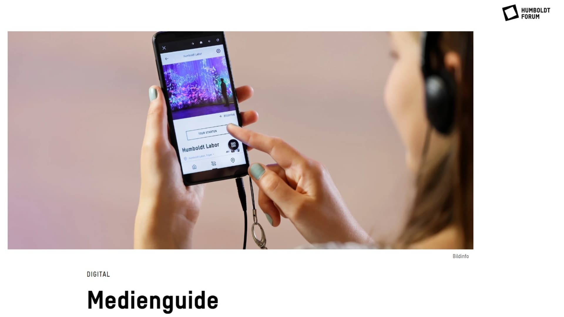 Stiftung Humboldtforum Website - Digitales Angebot