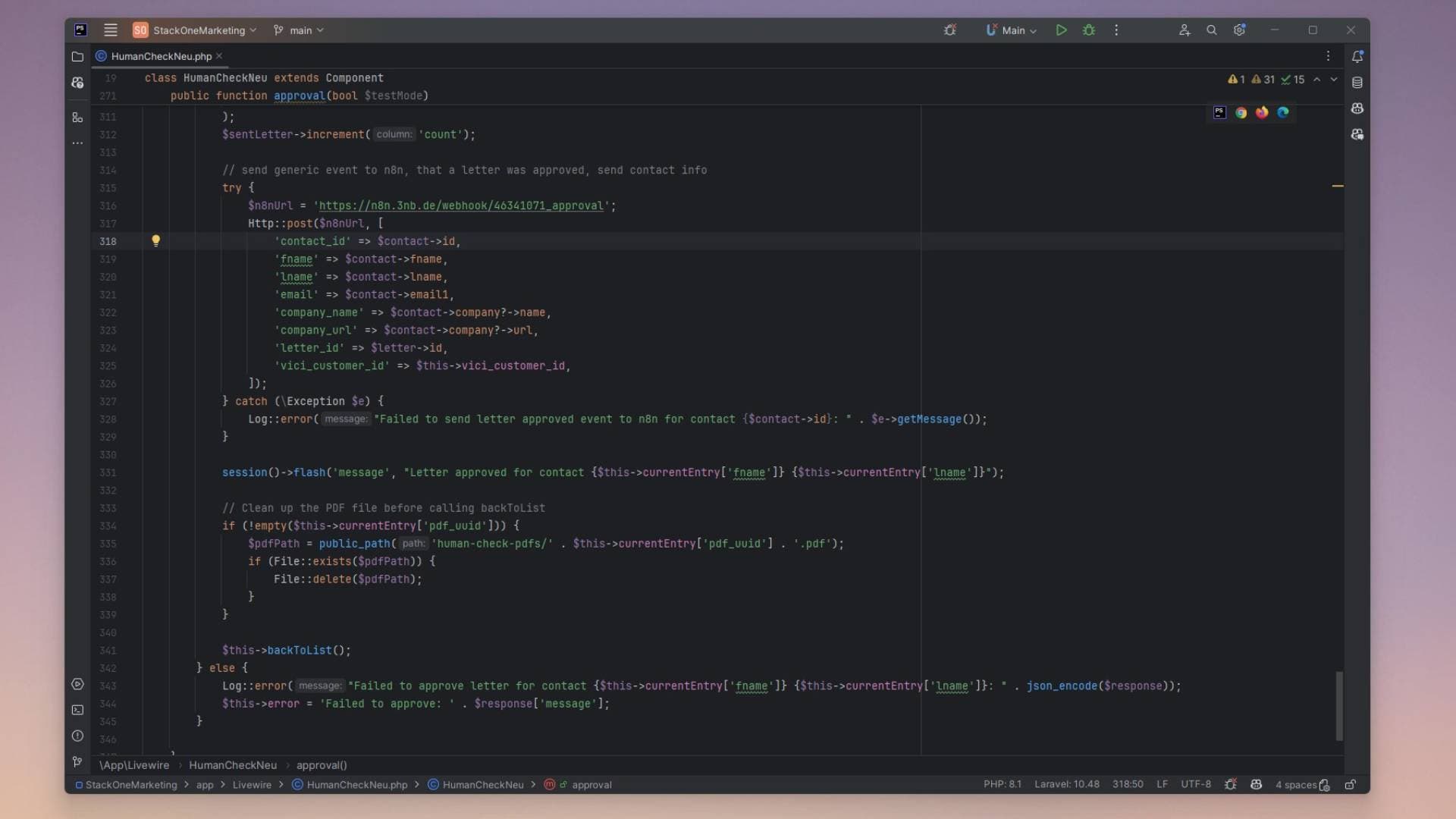 ViciPost Software IDE Screenshot