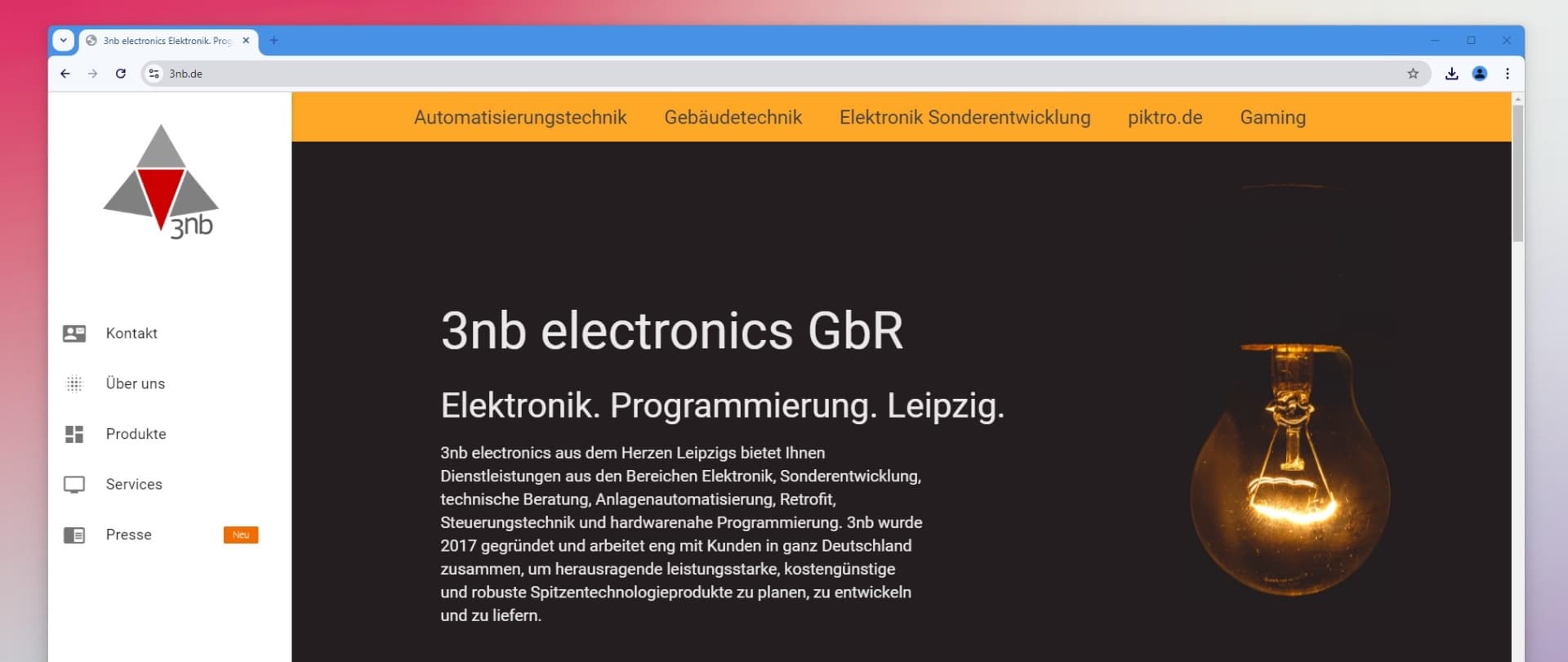 3nb electronics GbR Website Header Bild