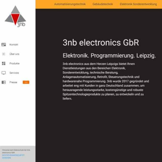 3nb electronics GbR Website Quadratisch